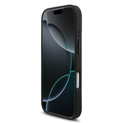 iPhone 17 Pro Kılıf BMW Orjinal Lisanslı M-safe Şarj Özellikli M Logolu Üç Şeritli Delikli Deri Kapak