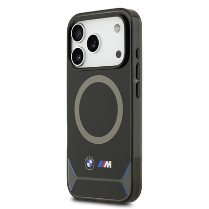iPhone 17 Pro Kılıf BMW Orjinal Lisanslı M-safe Şarj Özellikli Metal Buton Tasarımlı IML Baskılı M Dizayn Kapak
