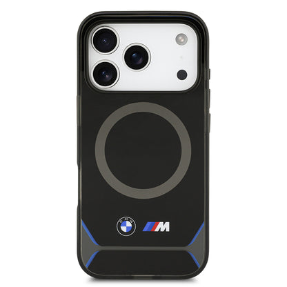 iPhone 17 Pro Kılıf BMW Orjinal Lisanslı M-safe Şarj Özellikli Metal Buton Tasarımlı IML Baskılı M Dizayn Kapak