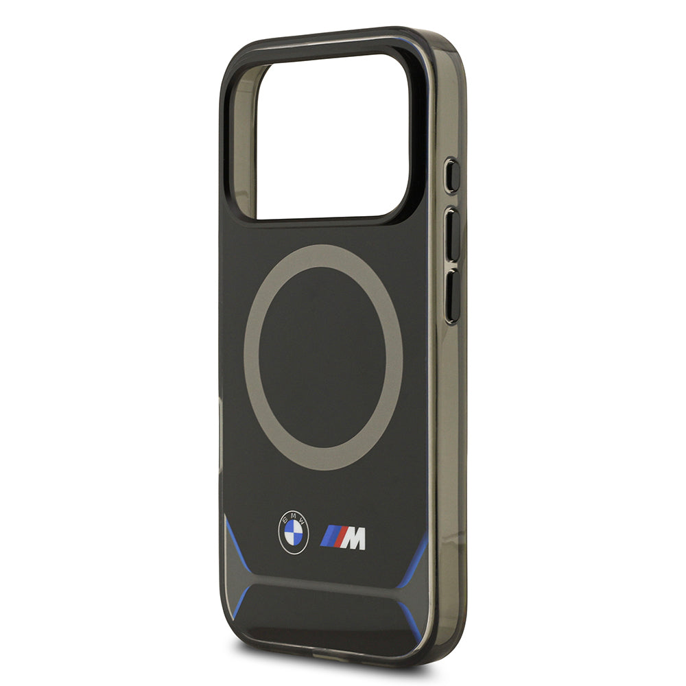 iPhone 17 Pro Kılıf BMW Orjinal Lisanslı M-safe Şarj Özellikli Metal Buton Tasarımlı IML Baskılı M Dizayn Kapak