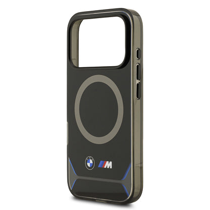iPhone 17 Pro Kılıf BMW Orjinal Lisanslı M-safe Şarj Özellikli Metal Buton Tasarımlı IML Baskılı M Dizayn Kapak