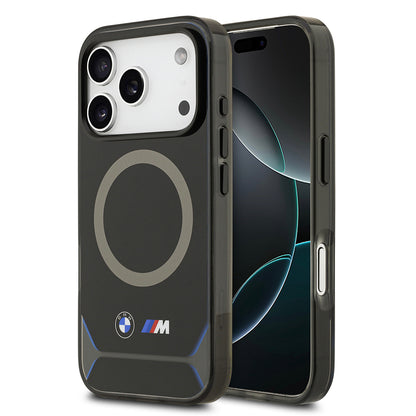 iPhone 17 Pro Kılıf BMW Orjinal Lisanslı M-safe Şarj Özellikli Metal Buton Tasarımlı IML Baskılı M Dizayn Kapak