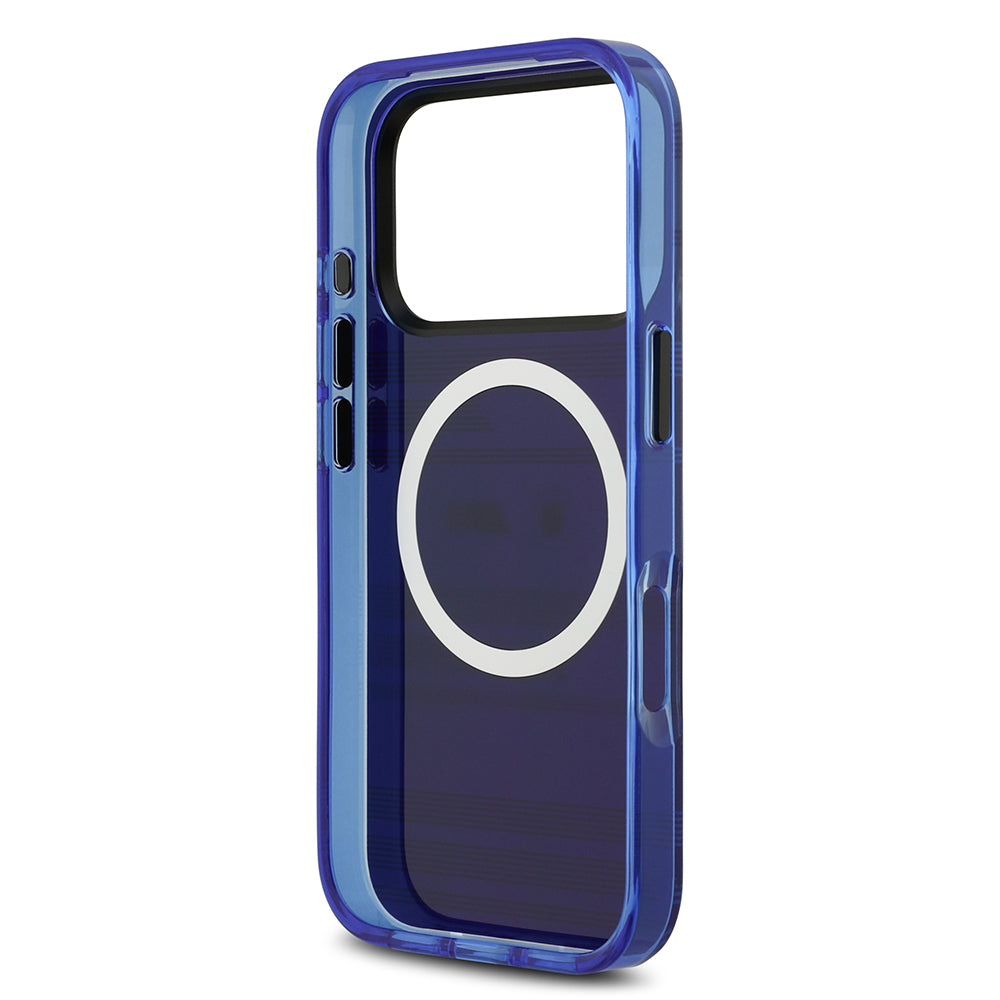 iPhone 17 Pro Kılıf BMW Orjinal Lisanslı M-safe Şarj Özellikli Metal Kamera Butonlu Yatay Şeritli M Dizayn Kapak