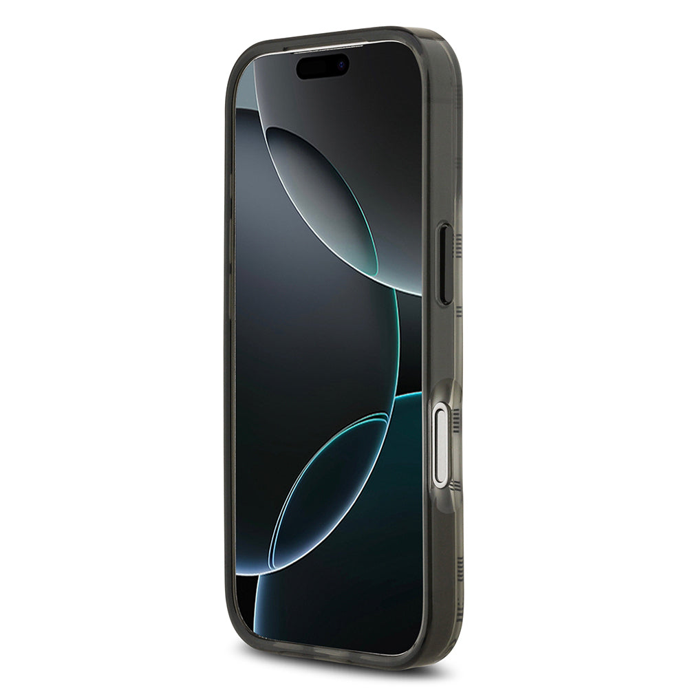 iPhone 17 Pro Kılıf BMW Orjinal Lisanslı M-safe Şarj Özellikli Metal Kamera Butonlu Yatay Şeritli M Dizayn Kapak