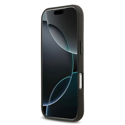 iPhone 17 Pro Kılıf BMW Orjinal Lisanslı M-safe Şarj Özellikli Metal Logolu Delikli M Dizayn Deri Kapak