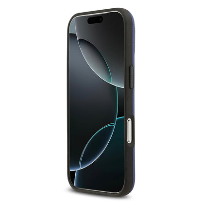 iPhone 17 Pro Kılıf BMW Orjinal Lisanslı M-safe Şarj Özellikli Metal Logolu Delikli M Dizayn Deri Kapak