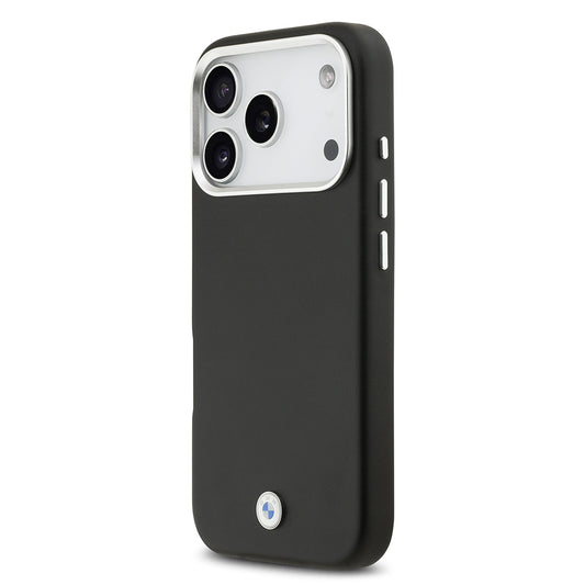 iPhone 17 Pro Kılıf BMW Orjinal Lisanslı M-safe Şarj Özellikli Metal Logolu Tam Kaplama Deri Kapak