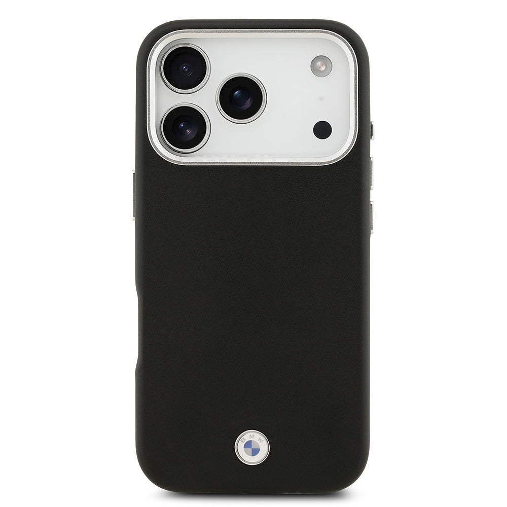 iPhone 17 Pro Kılıf BMW Orjinal Lisanslı M-safe Şarj Özellikli Metal Logolu Tam Kaplama Deri Kapak