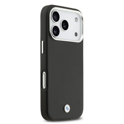 iPhone 17 Pro Kılıf BMW Orjinal Lisanslı M-safe Şarj Özellikli Metal Logolu Tam Kaplama Deri Kapak