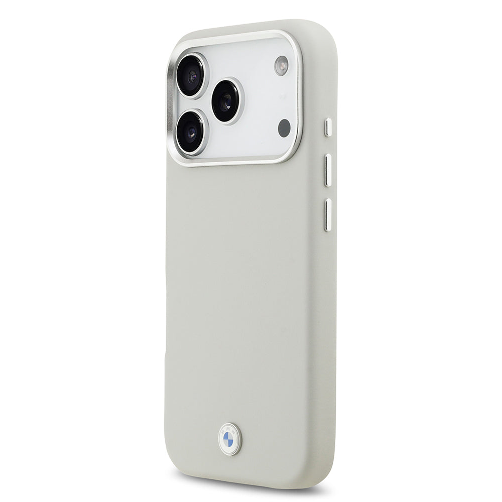 iPhone 17 Pro Kılıf BMW Orjinal Lisanslı M-safe Şarj Özellikli Metal Logolu Tam Kaplama Deri Kapak