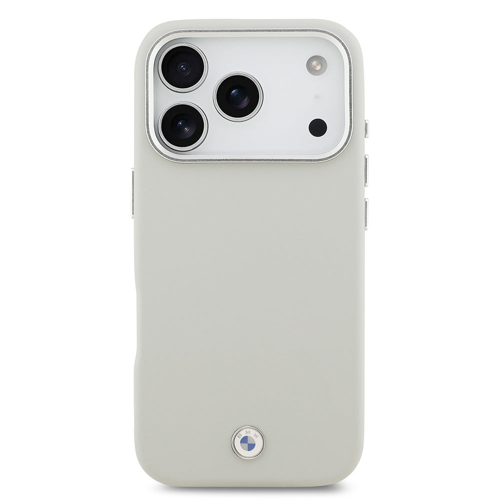 iPhone 17 Pro Kılıf BMW Orjinal Lisanslı M-safe Şarj Özellikli Metal Logolu Tam Kaplama Deri Kapak