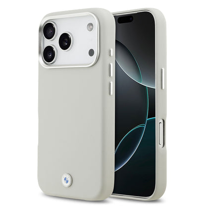 iPhone 17 Pro Kılıf BMW Orjinal Lisanslı M-safe Şarj Özellikli Metal Logolu Tam Kaplama Deri Kapak