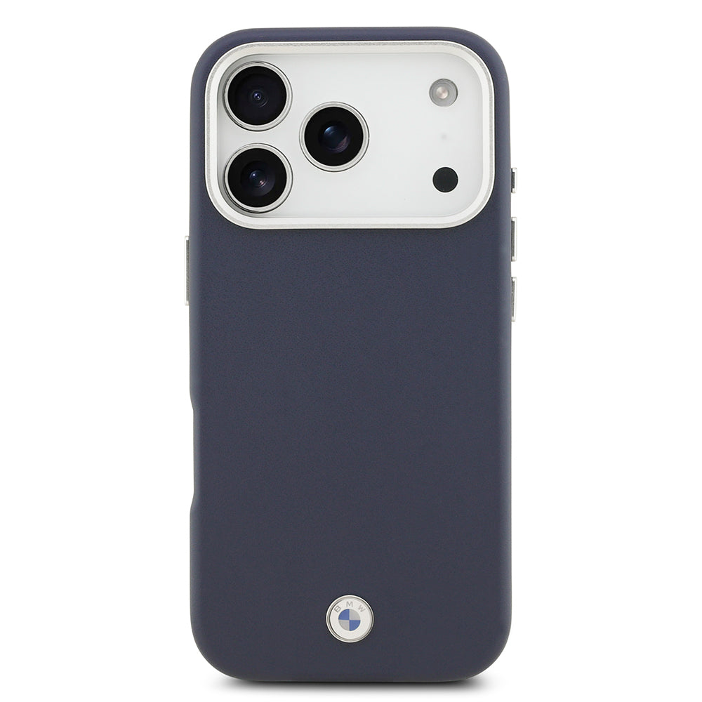 iPhone 17 Pro Kılıf BMW Orjinal Lisanslı M-safe Şarj Özellikli Metal Logolu Tam Kaplama Deri Kapak