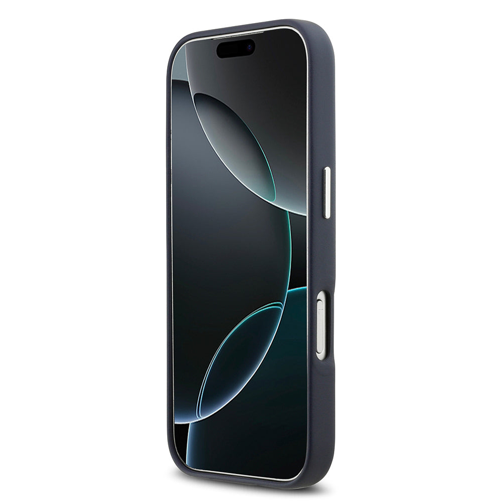 iPhone 17 Pro Kılıf BMW Orjinal Lisanslı M-safe Şarj Özellikli Metal Logolu Tam Kaplama Deri Kapak