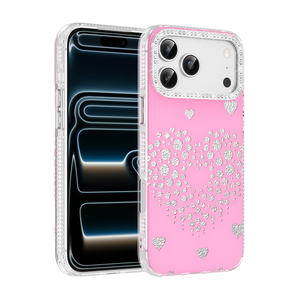 Apple iPhone 17 Pro Kılıf Damla Taşlı Zore Rivas Sert PC Kapak