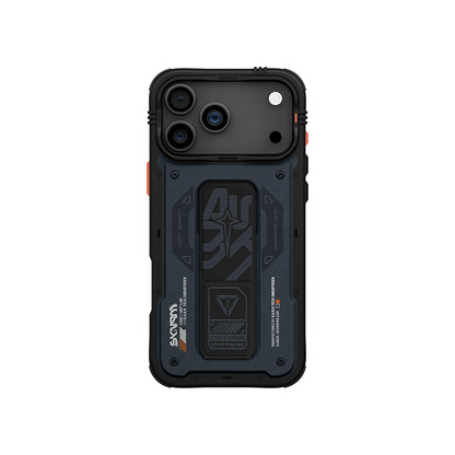 iPhone 17 Pro Kılıf Desenli Airbag Tasarımlı Standlı Skinarma Aegis Kapak