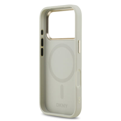 iPhone 17 Pro Kılıf DKNY Orjinal Lisanslı M-safe Şarj Özellikli 3D Yazılı Checkered Pattern Kapak