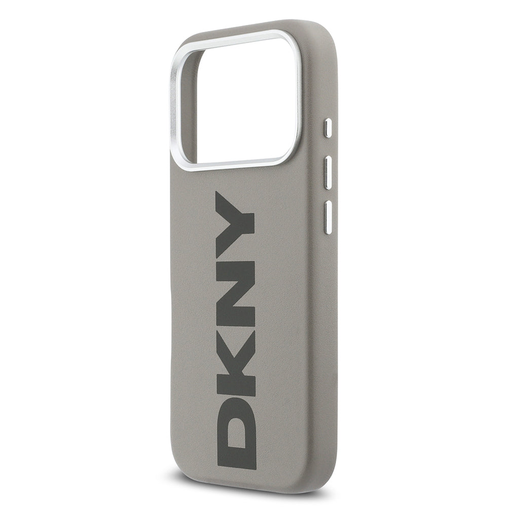 iPhone 17 Pro Kılıf DKNY Orjinal Lisanslı M-safe Şarj Özellikli PU Büyük Dikey Logolu Kapak