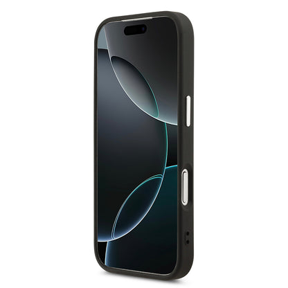 iPhone 17 Pro Kılıf DKNY Orjinal Lisanslı M-safe Şarj Özellikli PU Deri Kabartmalı Kapak
