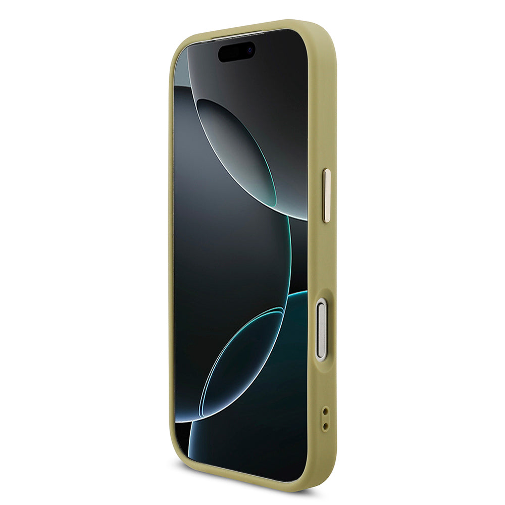 iPhone 17 Pro Kılıf Guess Orjinal Lisanslı 4G Büyük Metal Kamera Çerçeveli ve Logolu Glitter Kapak