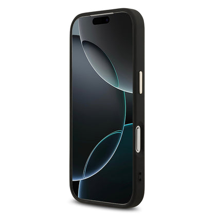 iPhone 17 Pro Kılıf Guess Orjinal Lisanslı 4G Büyük Metal Kamera Çerçeveli ve Logolu Glitter Kapak