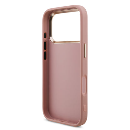 iPhone 17 Pro Kılıf Guess Orjinal Lisanslı 4G Büyük Metal Kamera Çerçeveli ve Logolu Glitter Kapak