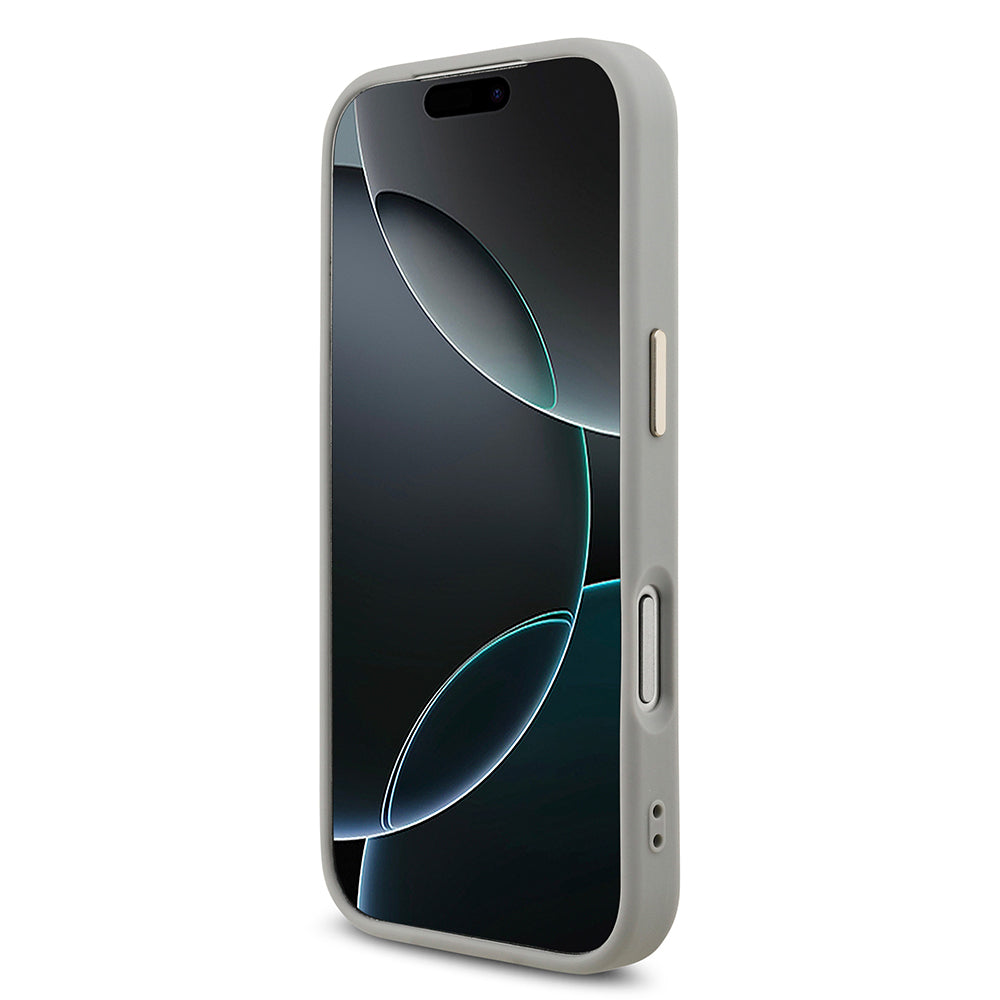 iPhone 17 Pro Kılıf Guess Orjinal Lisanslı 4G Büyük Metal Kamera Çerçeveli ve Logolu Glitter Kapak