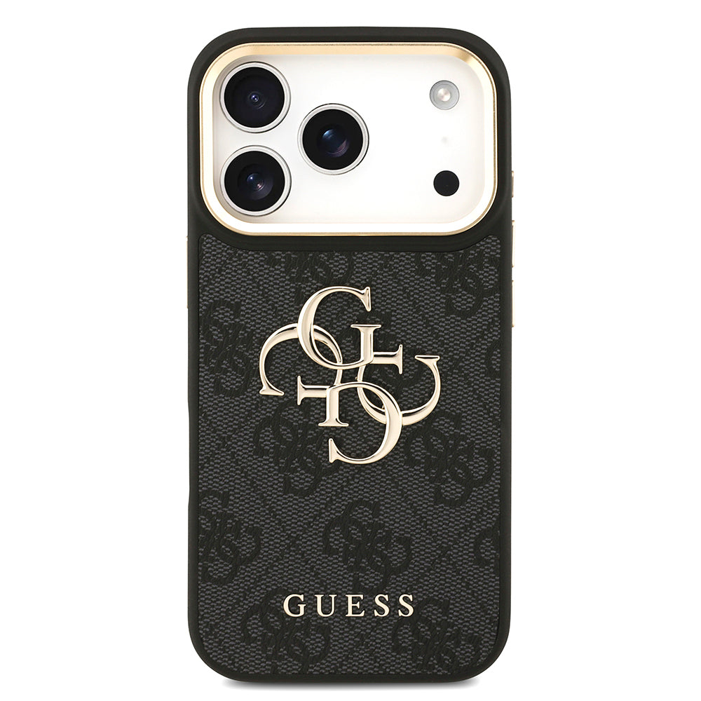 iPhone 17 Pro Kılıf Guess Orjinal Lisanslı 4G Büyük Metal Logolu Kalın Askılı Kapak