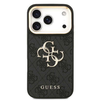iPhone 17 Pro Kılıf Guess Orjinal Lisanslı 4G Büyük Metal Logolu Kalın Askılı Kapak