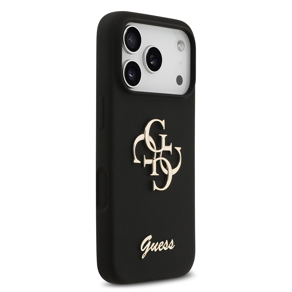 iPhone 17 Pro Kılıf Guess Orjinal Lisanslı Grained Yazı Logolu Kapak