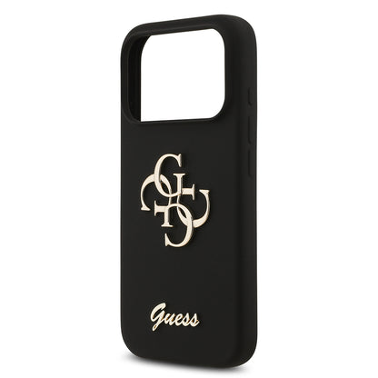 iPhone 17 Pro Kılıf Guess Orjinal Lisanslı Grained Yazı Logolu Kapak