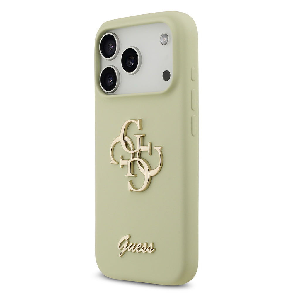 iPhone 17 Pro Kılıf Guess Orjinal Lisanslı Grained Yazı Logolu Kapak