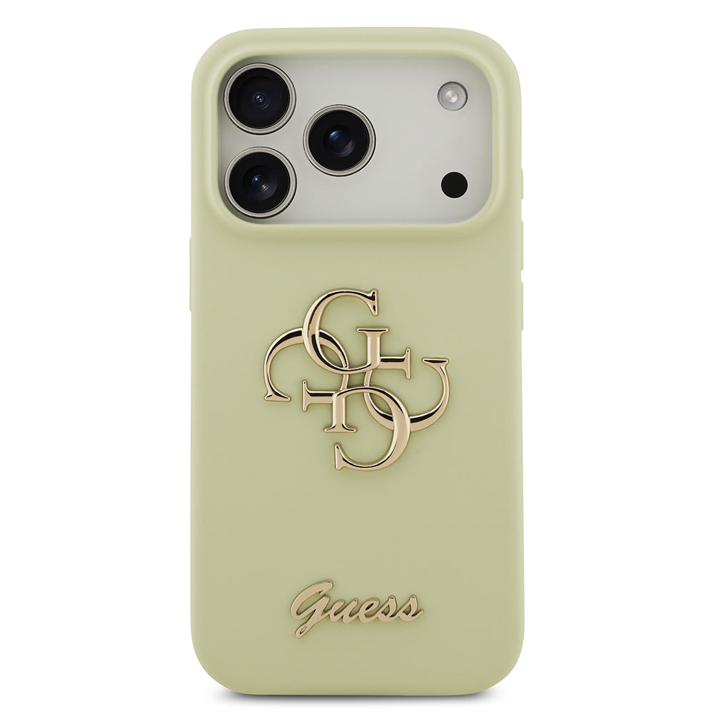 iPhone 17 Pro Kılıf Guess Orjinal Lisanslı Grained Yazı Logolu Kapak