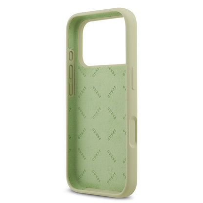 iPhone 17 Pro Kılıf Guess Orjinal Lisanslı Grained Yazı Logolu Kapak