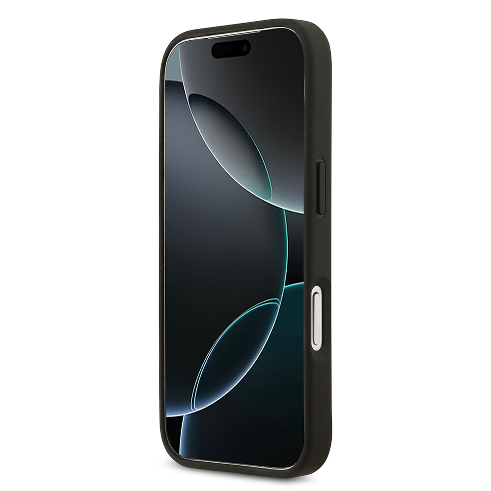 iPhone 17 Pro Kılıf Guess Orjinal Lisanslı Gül Baskılı Büyük Metal Logo Dizaynlı Kapak