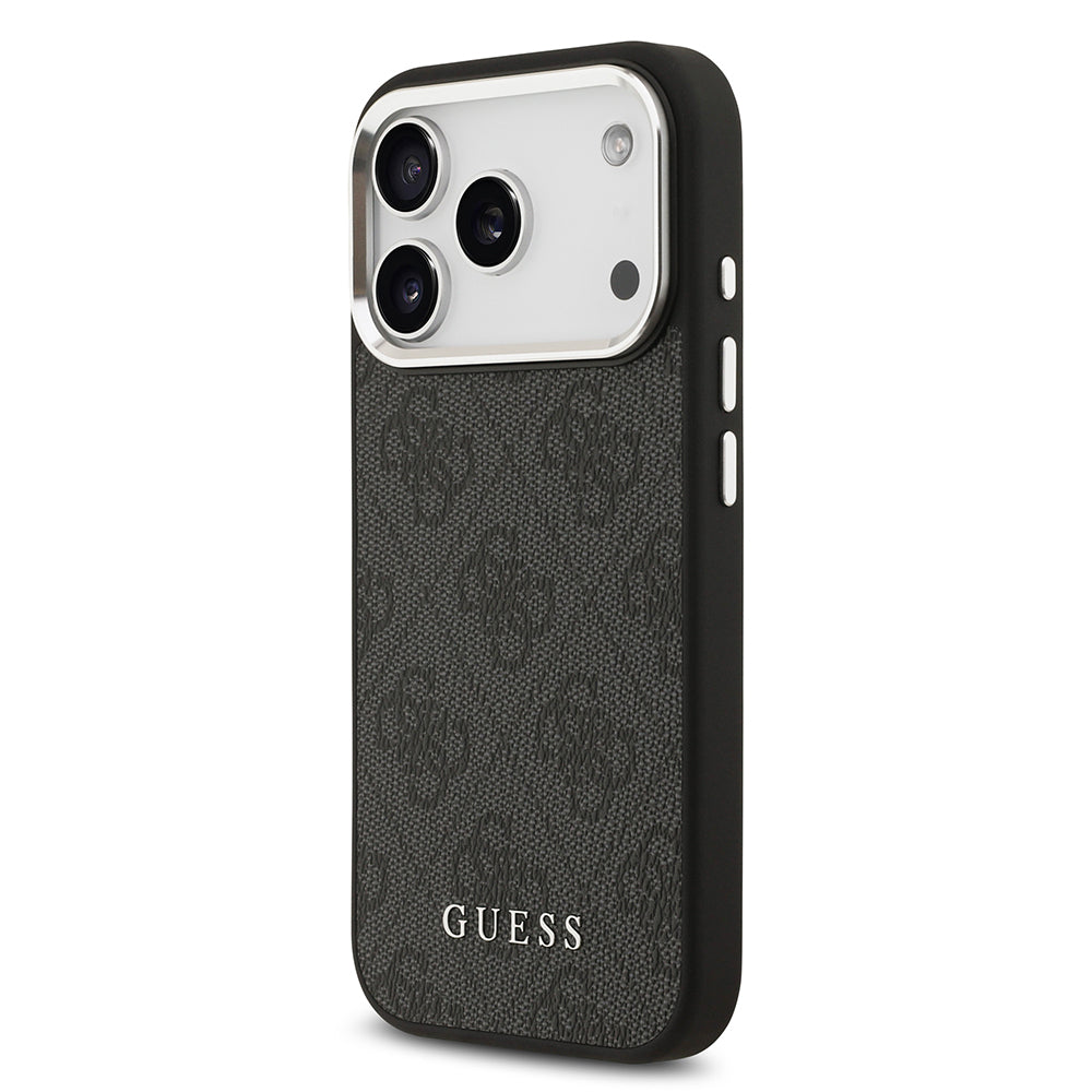 iPhone 17 Pro Kılıf Guess Orjinal Lisanslı M-safe Şarj Özellikli 4G Klasik Yazı Logolu Kapak