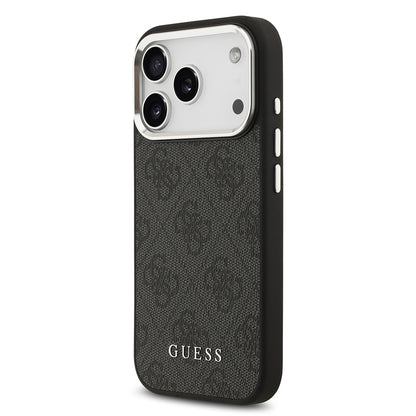 iPhone 17 Pro Kılıf Guess Orjinal Lisanslı M-safe Şarj Özellikli 4G Klasik Yazı Logolu Kapak