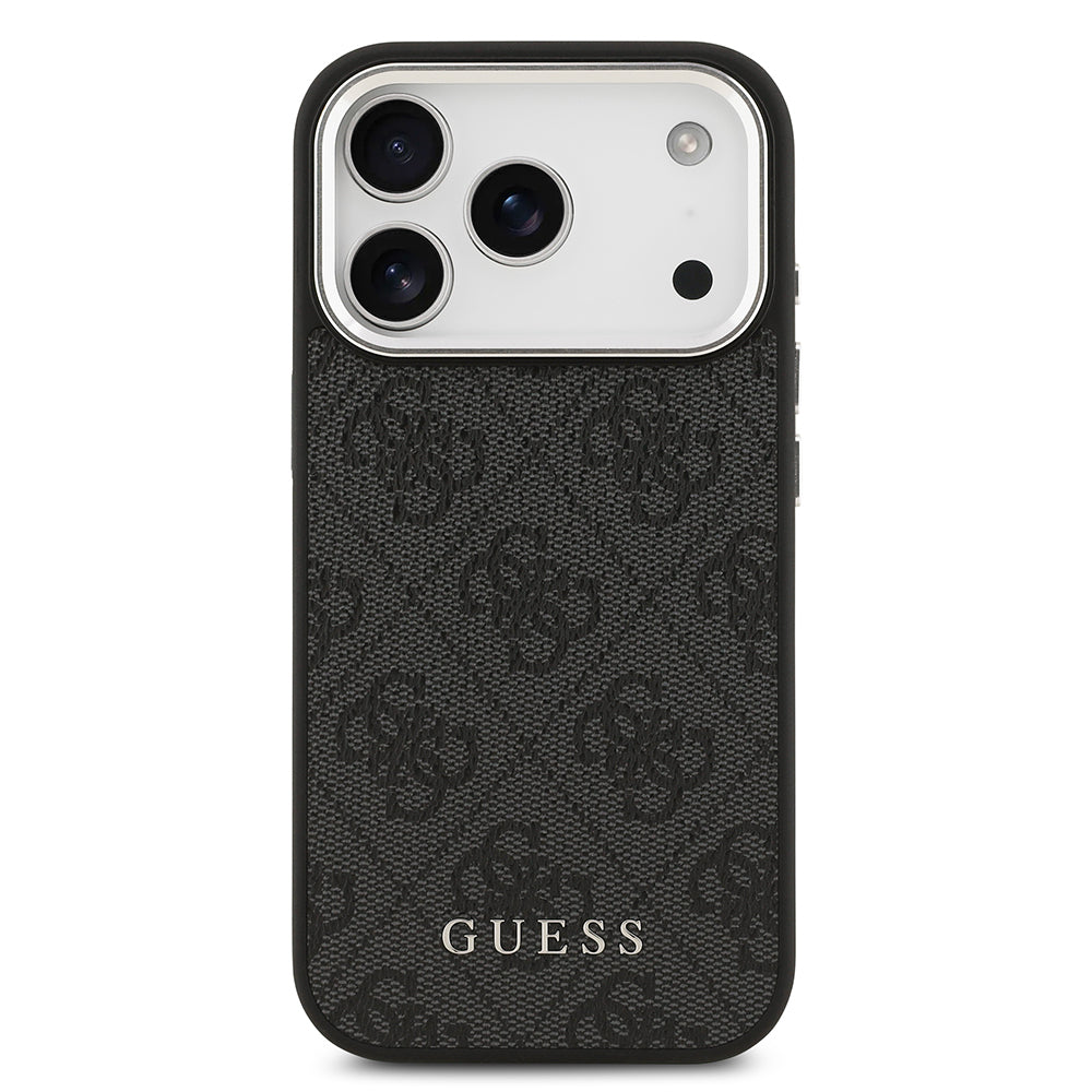 iPhone 17 Pro Kılıf Guess Orjinal Lisanslı M-safe Şarj Özellikli 4G Klasik Yazı Logolu Kapak