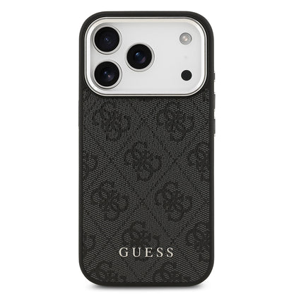 iPhone 17 Pro Kılıf Guess Orjinal Lisanslı M-safe Şarj Özellikli 4G Klasik Yazı Logolu Kapak