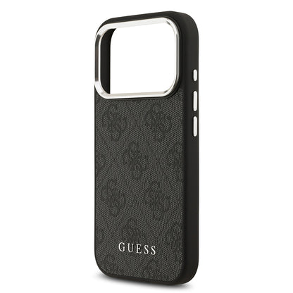 iPhone 17 Pro Kılıf Guess Orjinal Lisanslı M-safe Şarj Özellikli 4G Klasik Yazı Logolu Kapak