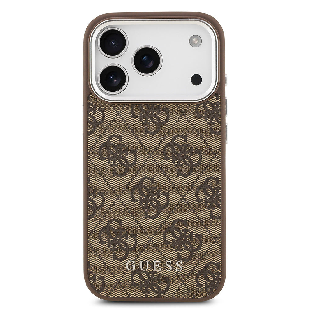 iPhone 17 Pro Kılıf Guess Orjinal Lisanslı M-safe Şarj Özellikli 4G Klasik Yazı Logolu Kapak