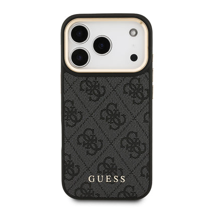 iPhone 17 Pro Kılıf Guess Orjinal Lisanslı M-safe Şarj Özellikli Askılı ve 4G Logo Kartlıklı Kapak