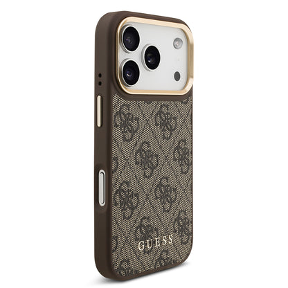 iPhone 17 Pro Kılıf Guess Orjinal Lisanslı M-safe Şarj Özellikli Askılı ve 4G Logo Kartlıklı Kapak