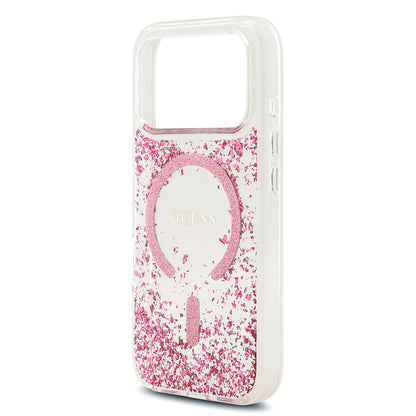 iPhone 17 Pro Kılıf Guess Orjinal Lisanslı M-safe Şarj Özellikli Transparan Resin Bottom Kapak