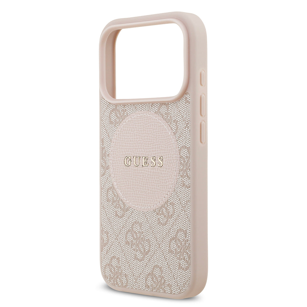 iPhone 17 Pro Kılıf Guess Orjinal Lisanslı M-safe Şarj Özellikli Yazı Logolu Circle Classic Kapak