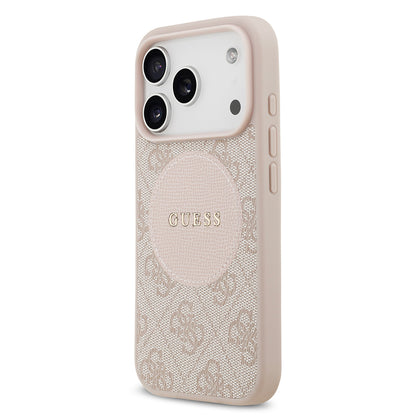 iPhone 17 Pro Kılıf Guess Orjinal Lisanslı M-safe Şarj Özellikli Yazı Logolu Circle Classic Kapak