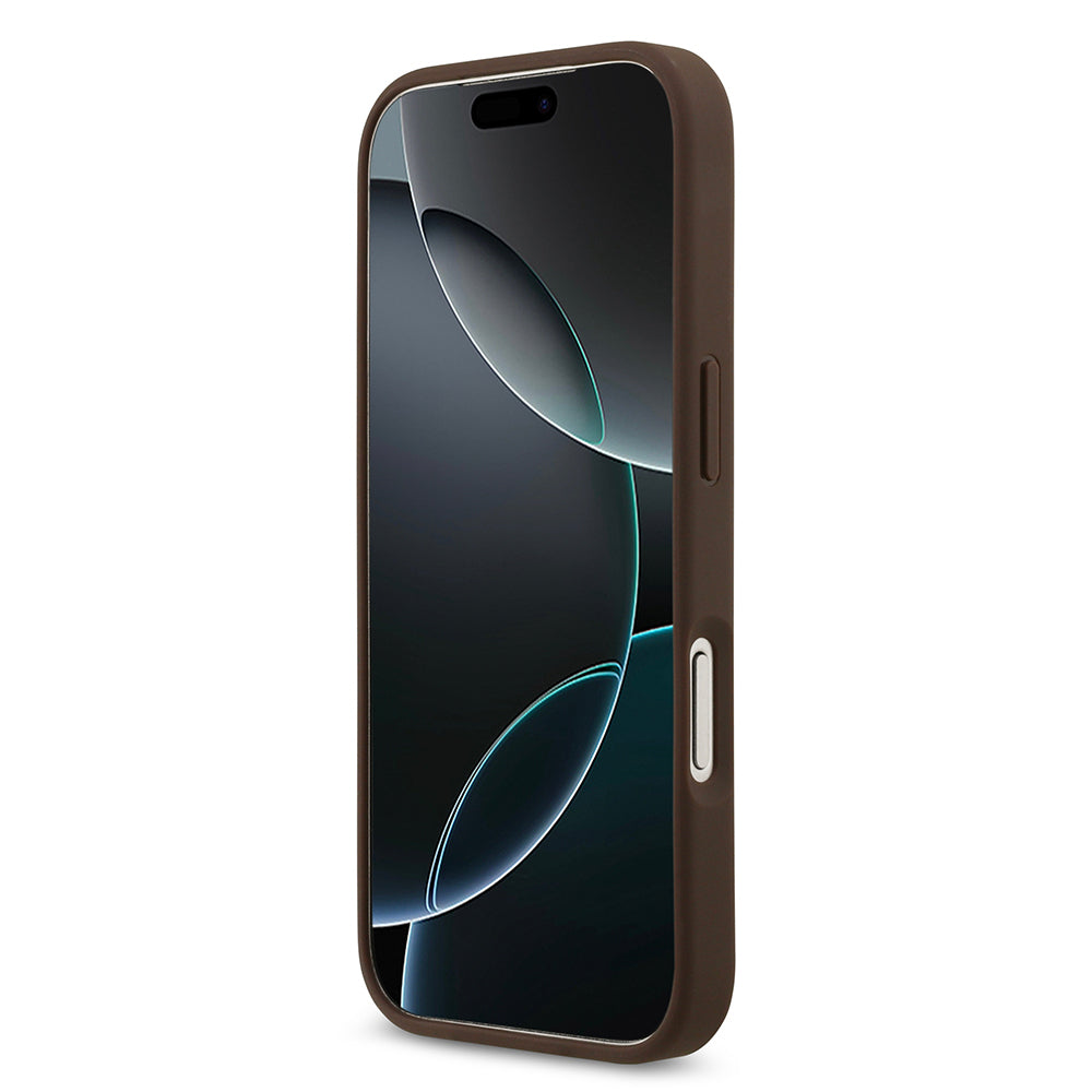 iPhone 17 Pro Kılıf Guess Orjinal Lisanslı M-safe Şarj Özellikli Yazı Logolu Circle Classic Kapak
