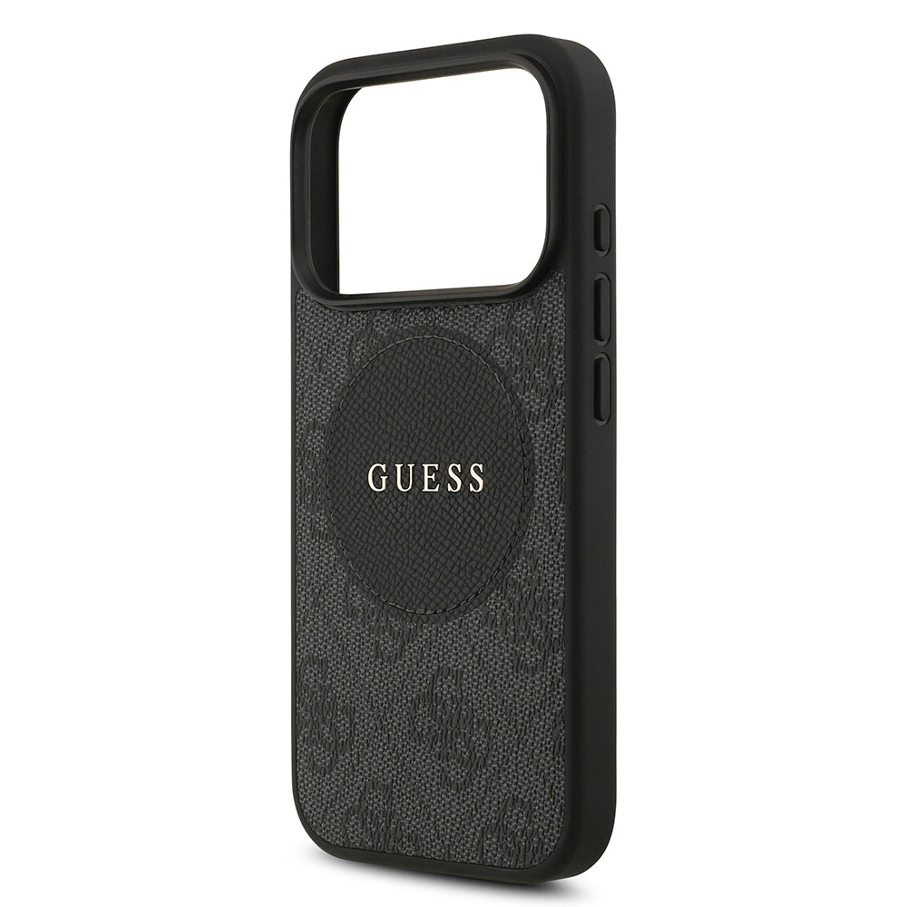 iPhone 17 Pro Kılıf Guess Orjinal Lisanslı M-safe Şarj Özellikli Yazı Logolu Circle Classic Kapak