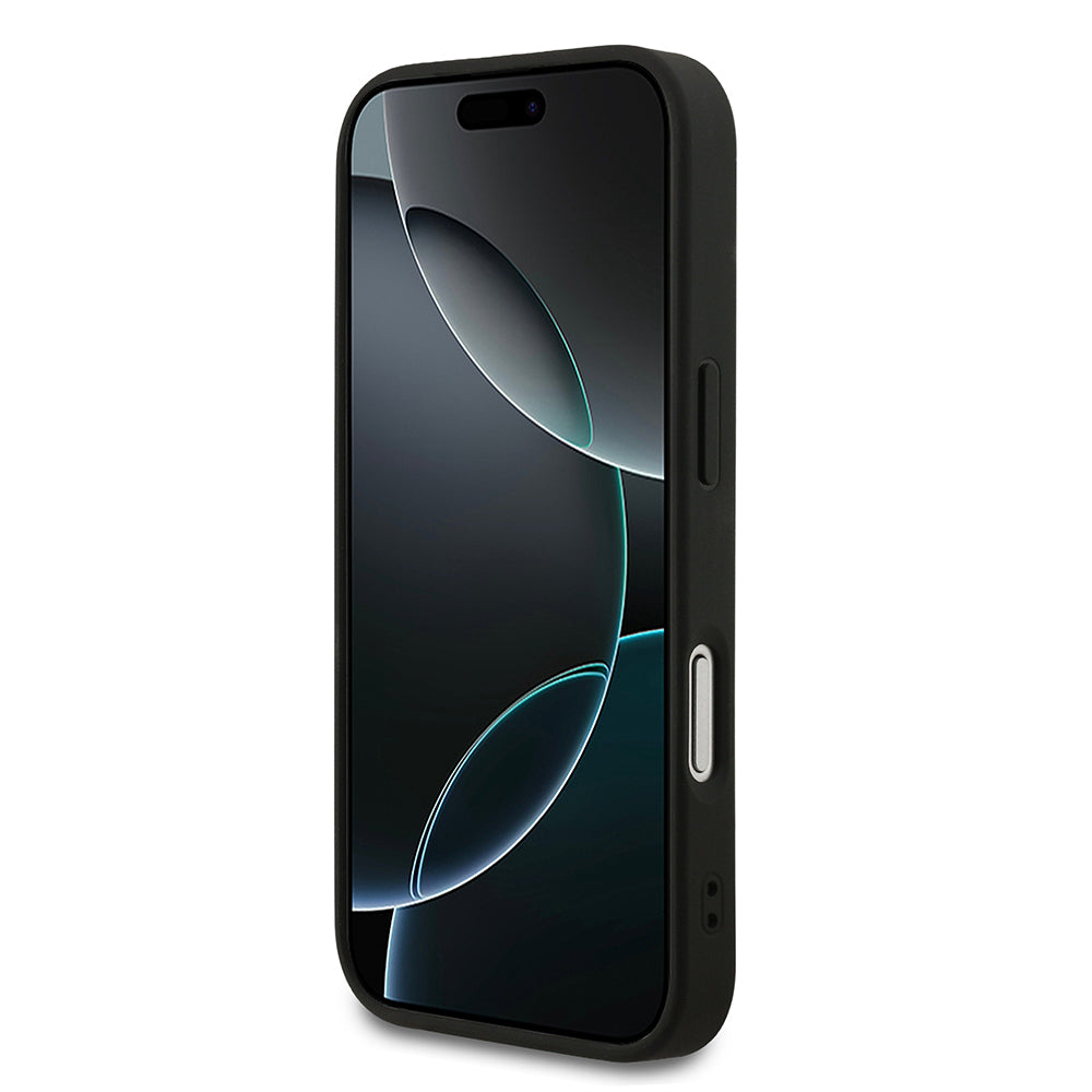 iPhone 17 Pro Kılıf Guess Orjinal Lisanslı M-safe Şarj Özellikli Yazı Logolu PU Deri Kapak