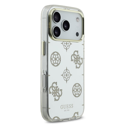 iPhone 17 Pro Kılıf Guess Orjinal Lisanslı Metal Kamera Çerçeveli Simli Aynalı Kapak
